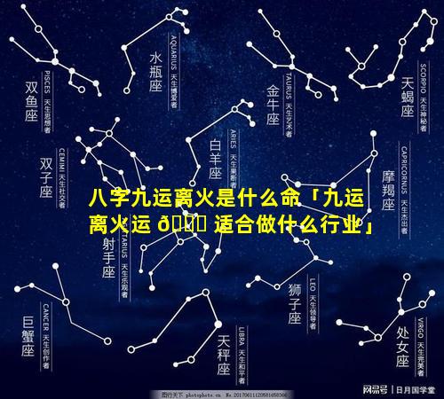 八字九运离火是什么命「九运离火运 🕊 适合做什么行业」